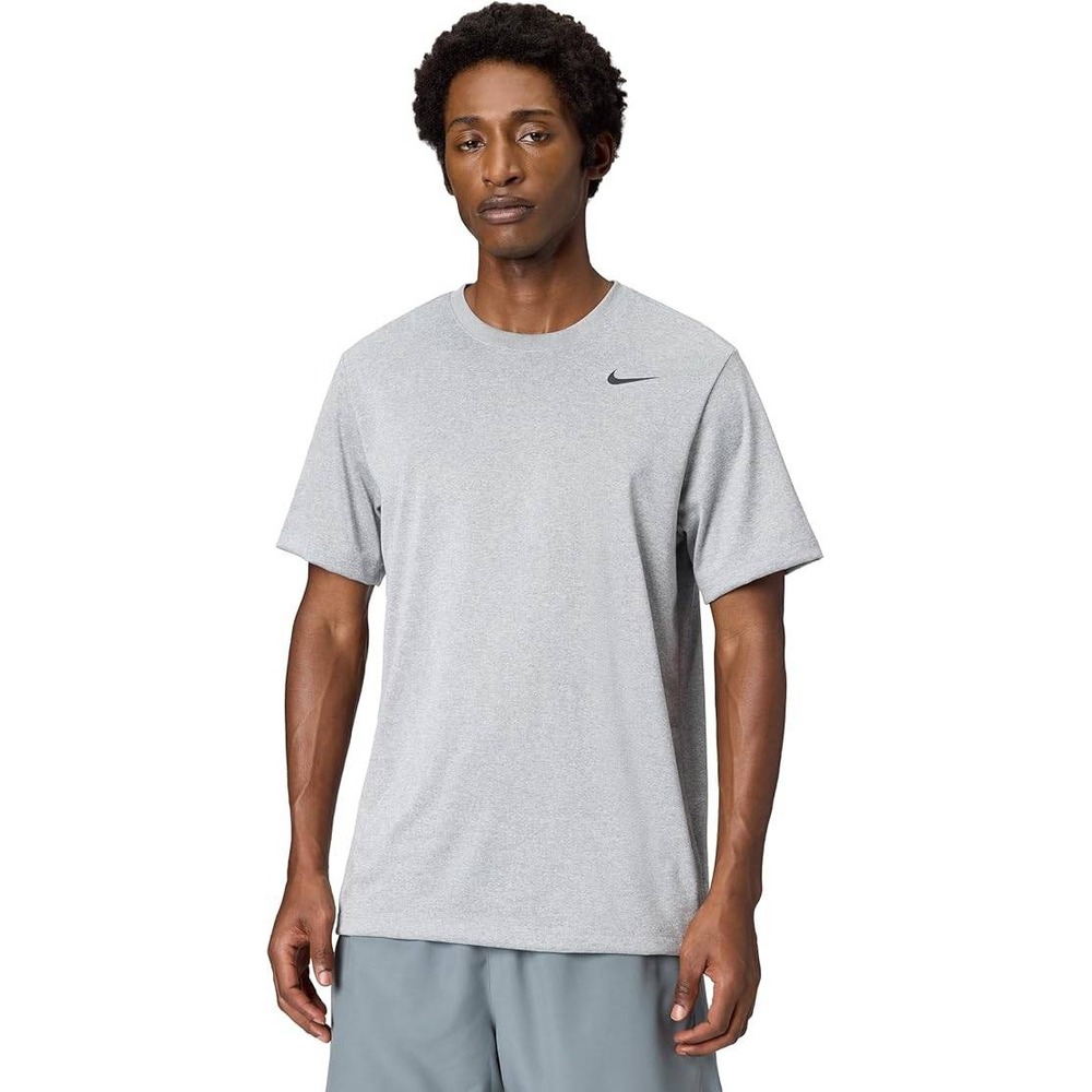 Nike Dri-FIT Mens Training T-Shirt Heather Grey Short Sleeve XXL DX0989-063